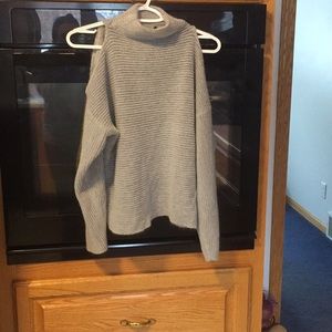 Open shoulder sweater